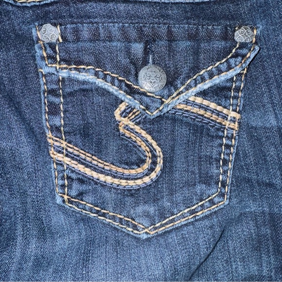 Silver Jeans Suki Surplus Bootcut Dark Wash Womens 26x31 Stretch Denim Flare Fit - Picture 5 of 9